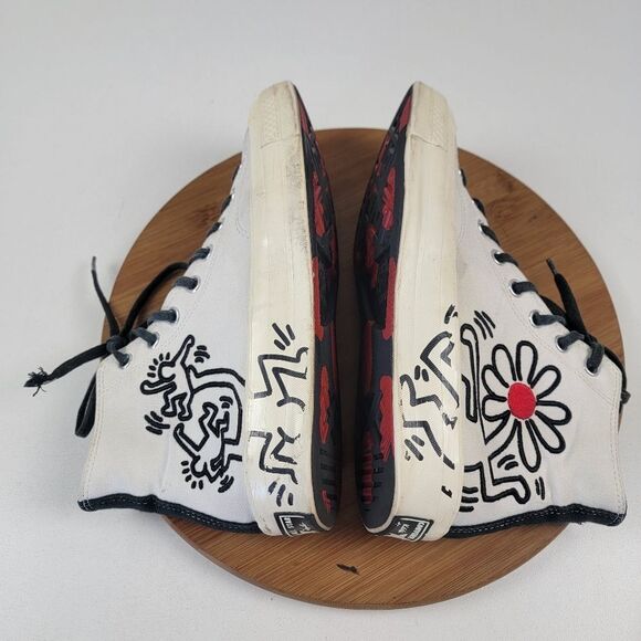 Converse Keith Haring x Chuck 70 High Top Sneakers Mens Size 8.5 Lace UP - Picture 8 of 12